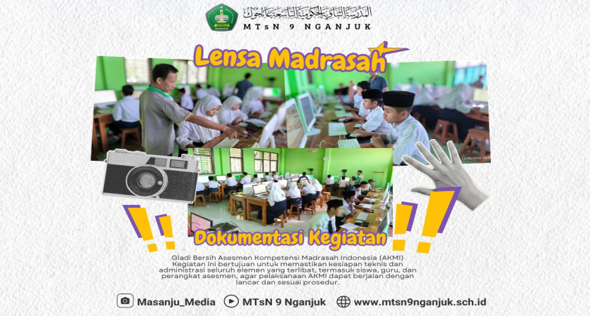 Gladi Bersih AKMI 2024 di MTsN 9 Nganjuk: Persiapan Matang Siswa Kelas 8
