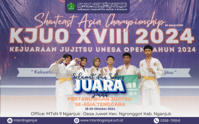 Prestasi Gemilang! Tim Jujitsu MTsN 9 Nganjuk Berhasil Raih Medali Emas dan Perak di Kejuaraan SE-Asia Tenggara